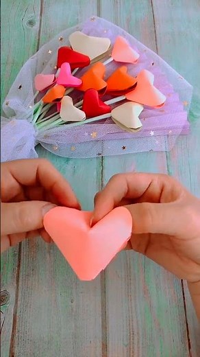 DIY Heart-Shaped Paper Flower Bouquet: A Romantic Gift Idea