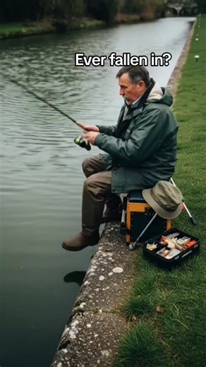 Ever fallen in when fishing? #fishing #funny #humour #angling