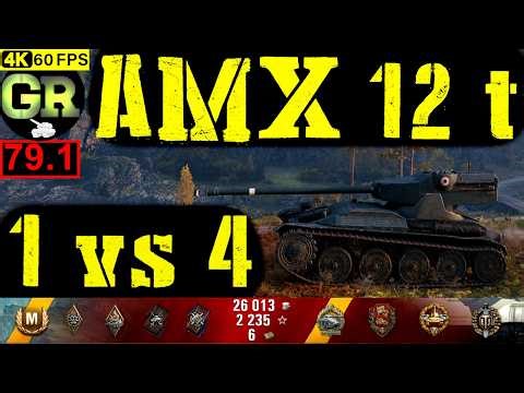 World of Tanks AMX 12 t WoT Replay - 9 Kills 2.3K DMG(Patch 1.4.0)