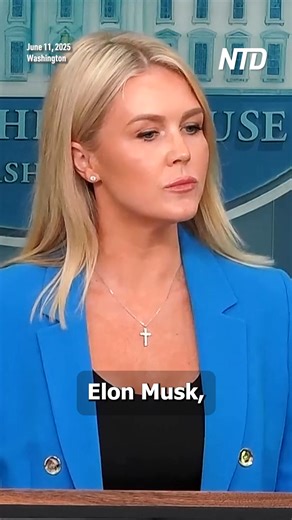 4M views · 24K reactions | White House press secretary Karoline Leavitt said President Donald Trump acknowledged and appreciates Elon Musk’s public apology for some of his recent social media posts. The administration has not yet initiated a review of Musk’s government contracts, she added. | NTD Television | Facebook