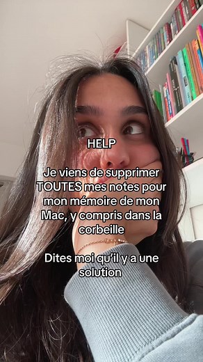 Aide MacBook : Supprimé notes mémoire, corbeille vide