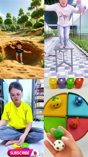 Don't Look Down! 🕳️ Epic Falls & Color Sorting Fun!