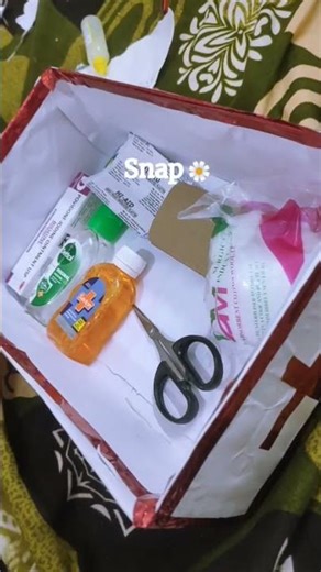 first aid box making for school project #school #video ‪@YouTube‬ ‪@VillageCookingChannel‬ ...