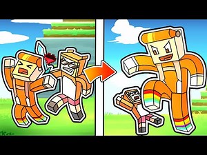 Minecraft but when you take damage you get BIGGER (manhunt)