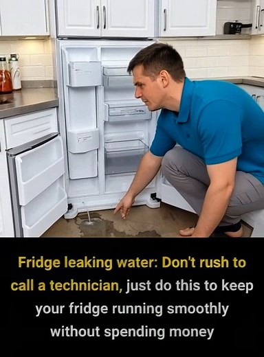 100K views · 170 reactions | With this simple trick, you can easily stop your fridge from leaking water — whether it’s coming from the fridge or the freezer — no technician (or extra cost!) needed  | Likenow | Facebook