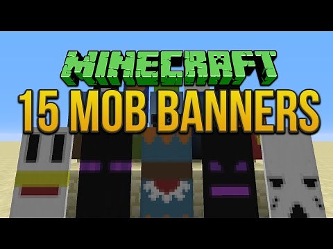 Minecraft: 15 Mob Banners Tutorial