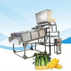 [Hot Item] Fully Automatic Fresh Sweet Corn Sheller Maize Huller Peeling Machine Corn Husk Removing Machine