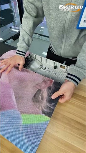 This type of LED module requires no cable connection. #leddisplay #ledscreen #ledwall #eagerled