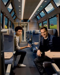 426K views · 13K reactions | Every train in Switzerland is the right train with Roger Federer and Trevor Noah.  https://www.myswitzerland.com/en-ch/experiences/experience-tour/highlights-by-train-bus-and-boat/grand-train-tour-of-switzerland/ #ineedswitzerland #grandtraintour | Switzerland | Facebook