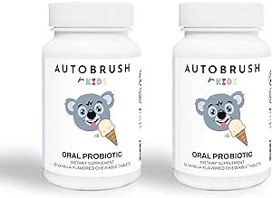 autobrush Kids Oral-Care Slow Dissolve Probiotic Tablets | Dental Supplements | Healthier Teeth and Gums | Balanced Mouth Biome| 30 Count (Vanilla) (2)