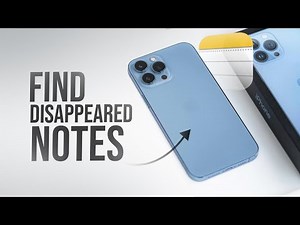 What to Do If Notes Disappeared from iPhone (tutorial)