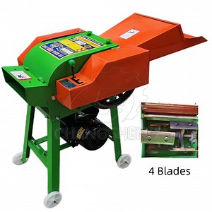 [Hot Item] Diesel 4 Blades Chaff Cutter Machine Corn Straw Chaff Cutter Hay Cutter Cattle and Sheep Feed Machine, Grass Cutter Chopper