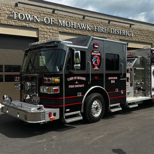 Mohawk, NY newest addition is Engine 24, a Sutphen Monarch built on a heavy-duty custom chassis with a 73-inch cab that has a 15-inch raised roof: https://ow.ly/n7tP50SESy3 | Fire Apparatus & Emergency Equipment