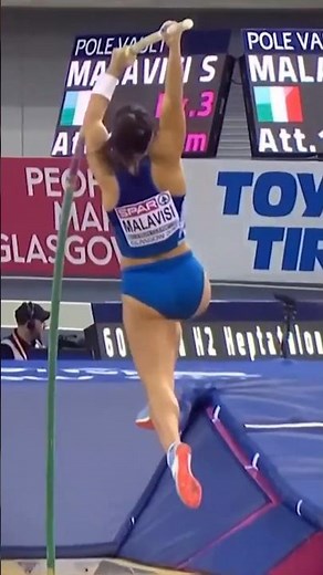 Grace in Motion: Stunning Slow-Motion Pole Vault Moments 🏅 | Female Athlete in Action