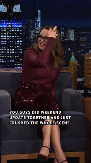 @Amy Poehler is Tina Fey’s “second wife” after she took Jimmy’s spot at the Weekend Update desk 🤣 @Saturday Night Live - SNL #FallonTonight #TonightShow #AmyPoehler #TinaFey #SNL #WeekendUpdate #JimmyFallon | Kaley Wolff