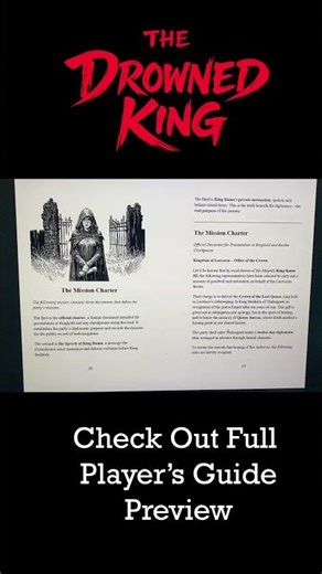 The Drowned King — First Look (650+ page RPG Book)