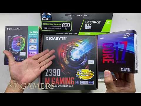 Upgrade intel Core 2 Duo to intel Core i7 9700K GIGABYTE Z390 M GAMING Thermaltake UX200 GTX1650