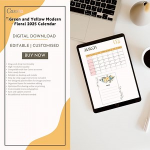 2025 Calendar Printable | Editable 2025 Calendar Templates | Wall Calendar Pdf | Editable Calendar | Fully Editable for Free in Canva - Etsy New Zealand