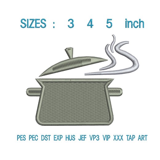 Cook Food Kitchen Spot Embroidery Design | Culinary Chef Pattern | Baking Utensil Motif | Home Stove | - Etsy