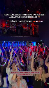 🎤 MAMMA MIA – DIE ABBA TOUR IST ENDLICH IN DEINER STADT! 84 % der Tickets sind schon weg – jetzt wird’s knapp! 😱 ✨ Der perfekte ABBA Abend mit Glitzer, Gesang & Gänsehaut. 📍 In über 90 Städten! 🇩🇪 | MAMMA MANIA