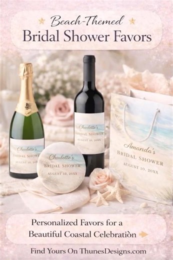 Beach Bridal Shower Ideas 🌊 Elegant Favors & Party Inspiration