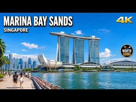 Marina Bay Sands Singapore 4K | Iconic Skyline, SkyPark & Luxury Landmark