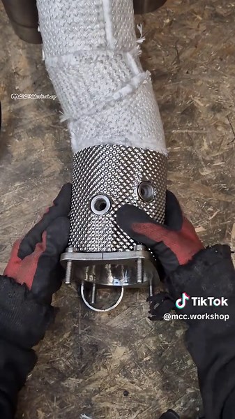 Custom Thermal Protection for Audi Downpipe