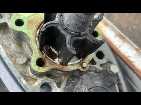 YAMAHA船外機 インペラ交換 before after