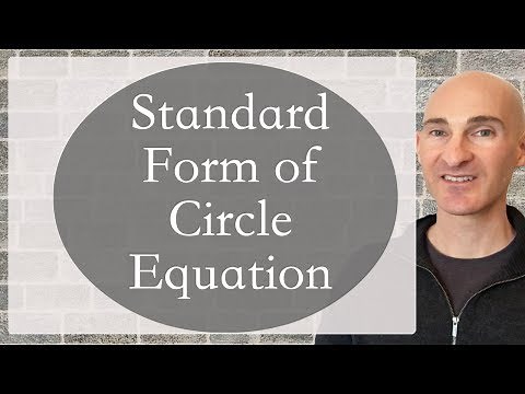 Write the Equation of a Circle in Standard Form Given Center & Radius