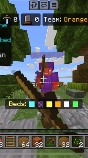 Minecraft bedwars gameplay super