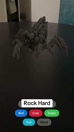 I built a small augmented reality experiment where animated animals can appear on my table.