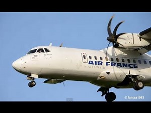 ATR 42 Air France landing at Bern-Belp HD