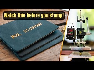 Hot Foil Stamping Machine Review for Leather: Tips, Embossing & Foiling Guide | Haya Leather Craft
