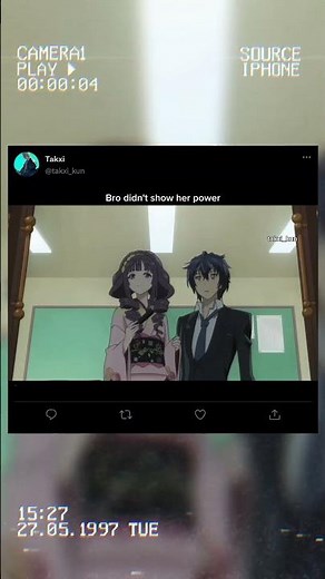 Bro didn't show her power || #anime #animeedit