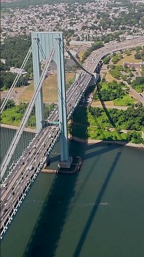 Goodyear Blimp sails above NYC like fleet of ships filling water below ahead of July 4th #shorts