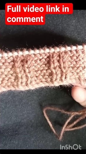 Beautiful 2 Lines Knitting Design for Beginners (Hindi) ✨ #shorts