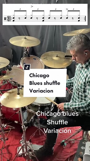 Chicago Blues Shuffle en Batería: Variación y Estilo