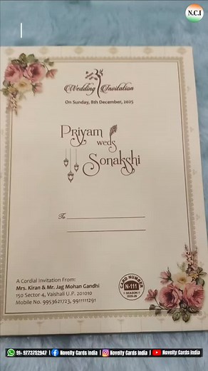 26 reactions | Elegant Wedding Cards Direct from Manufacturer...