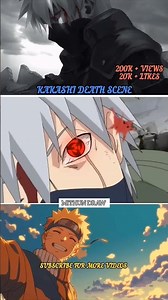 Kakashi death scene #anime#naruto#kakashi#shorts#reels#trending#viral#popular#edit#like#4k#subscribe
