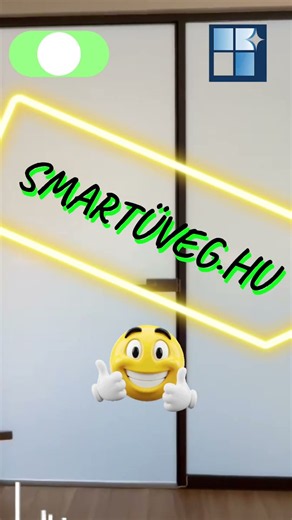 Egy gombnyomás, és az üveg teljesen privát lesz! 🤯 #smartglass #pdlc #okosüveg