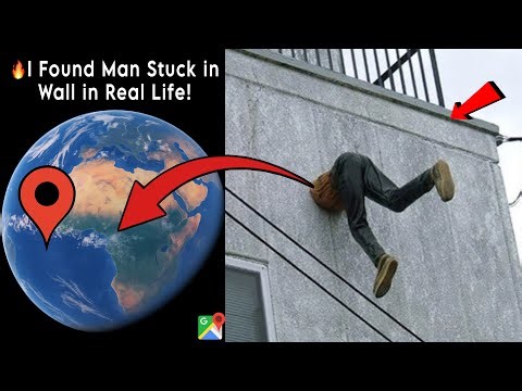 🔥I Found a Man Stuck in Wall in Real 😱 On Google Earth and Google Maps 🌎!