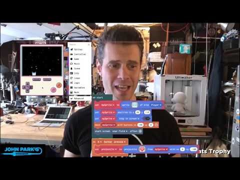 MakeCode Minute: Arcade Projectiles @adafruit @johnedgarpark #adafruit @MSMakeCode #makecode
