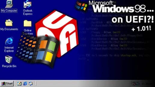 ［油管搬运/Windows］Windows 98使用UEFI引导启动？！（附加Windows 1.01）