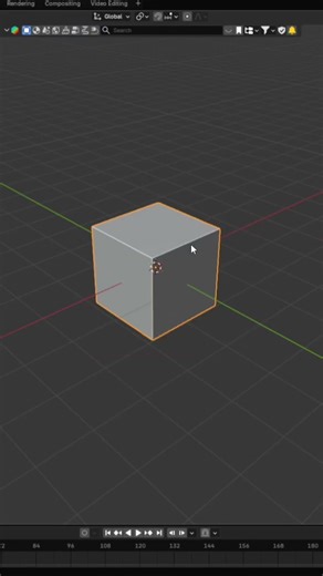 default cube in a nutshell 😎 #shorts #3d #blender3d #tutorial