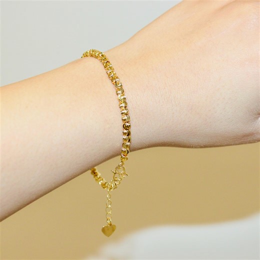 A ذهب عربي تقليد | Gold Plated Arabic Women Bracelet | Shiny Beads Chain | Palestinian Traditional Jewellery | Vintage Ottoman Coin Lira - Etsy UK