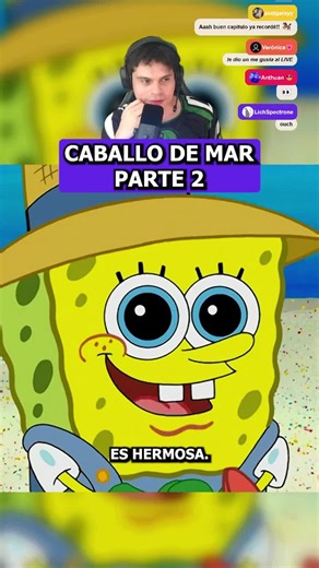 ¡Es hermoso! Bob Esponja mira al caballo de mar. 😍🐴 #BobEsponja #CaballoDeMar #Parte2 #Caricaturas #SeriesAnimadas #ContenidoViral