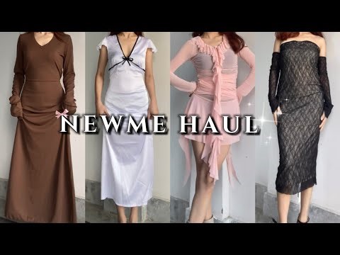 NEWME Dress Haul🎀✨// Worth it!!?? // Should buy or not !?? // Check out with me🫢