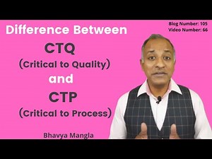 Difference between CTQ and CTP / IATF 16949 | ENGLISH | Bhavya Mangla