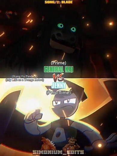 Kai vs Jenny | #kungfupanda #mylifeasateenagerobot #1v1 #wisedit