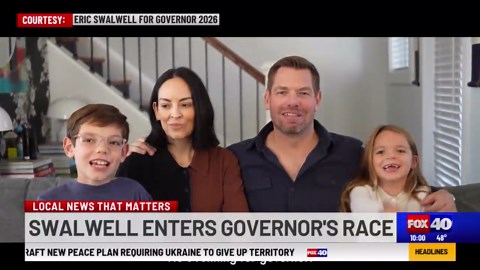 Congressman Eric Swalwell enters California governor's race